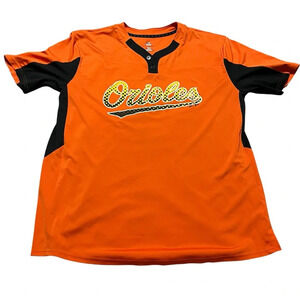 Baltimore Orioles Majestic Jersey Shirt Size XL Loose fit Cool Base Baseball MLB